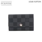 新品同様 ルイ ヴィトン LOUIS VUITTON ダミエ グラフィット ミュルティクレ 6 6連 キーケース N62662 シルバー 金具 90230261