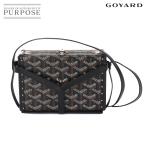 新品同様 ゴヤール GOYARD ミノディエール トランク ショルダー バッグ レザー PVC ブラック ヘリンボーン Minauddiere Trunk Bag 90249759