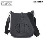 新品同様 エルメス HERMES エブリン アマゾン TPM ショルダー バッグ トリヨンクレマンス ブラック Z刻印 シルバー 金具 90249933