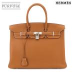 未使用 展示品 エルメス HERMES バーキン35 ハンド バッグ トリヨンクレマンス ゴールド □L刻印 シルバー 金具 Birkin 35 90259472