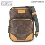 未使用 展示品 ルイ ヴィトン LOUIS VUITTON ダミエ ジャイアント モノグラム アマゾン スリング バッグ ショルダー エベヌ 90265229