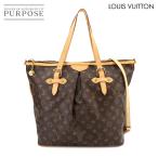 新品同様 ルイ ヴィトン LOUIS VUITTON モノグラム パレルモ GM 2way トート ショルダー バッグ ブラウン M40146 Palermo GM 90265232