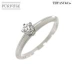 ティファニー TIFFANY&amp;Co. ソリティア 8号 リング ダイヤ 0.18ct Pt プラチナ 指輪 Diamond Ring 90265516