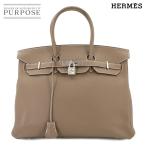 エルメス HERMES バーキン35 ハンド バッグ トゴ エトゥープ A刻印 シルバー 金具 Birkin 35 90265827