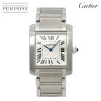 カルティエ Cartier タンクフランセーズMM W51003Q3 ボーイズ 腕時計 アイボリー クォーツ ウォッチ Tank Francaise 90269352