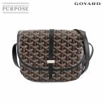 新品同様 ゴヤール GOYARD ベルヴェデーレ PM ショルダー バッグ PVC レザー ブラック ヘリンボーン Belvedere Bag 90272625