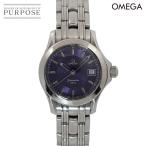 オメガ OMEGA シーマスター 120m 257181 レディース 腕時計 デイト ブルー クォーツ ウォッチ Seamaster 90272896