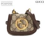 未使用 展示品 グッチ GUCCI インターロッキングG ブロンディ カードケース ショルダー バッグ GGスプリームキャンバス 698635 90273676