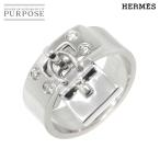 エルメス HERMES バーキン #54 リング ダイヤ K18 WG ホワイトゴールド 750 指輪 Hercules Diamond Ring 90273723