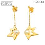 タサキ TASAKI コメット プラス アコヤ真珠 6.7mm ピアス K18 YG 750 パール 田崎真珠 Comet Earrings Pierced 90276155