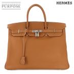 未使用 展示品 エルメス HERMES バーキン40 ハンド バッグ トリヨンクレマンス ゴールド □O刻印 シルバー 金具 Birkin 40 90276903