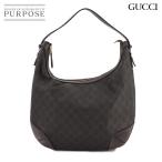 未使用 展示品 グッチ GUCCI GGスプリーム ホーボー ショルダー バッグ ブラウン 309618 ゴールド 金具 Hobo Bag 90277012