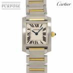 カルティエ Cartier タンクフランセーズSM コンビ W51007Q4 レディース 腕時計 アイボリー YG クォーツ Tank Francaise SM 90278798