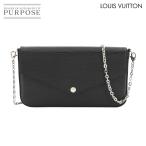美品 ルイ ヴィトン LOUIS VUITTON エピ ポシェット フェリシー チェーン ウォレット レザー ノワール ブラック M62648 90279090