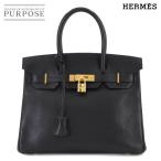 ショッピングバーキン エルメス HERMES バーキン30 ハンド バッグ アルデンヌ ブラック □G刻印 ゴールド 金具 Birkin 30 90280615