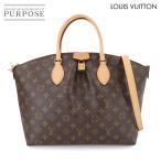 美品 ルイ ヴィトン LOUIS VUITTON モノグラム ボエシ NM MM 2way トート ショルダー バッグ ブラウン M45987 ゴールド 金具 90280797