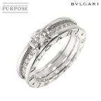 ブルガリ BVLGARI ビーゼロワン ダイヤ 0.37ct D/VVS1 #49 リング K18 WG ホワイトゴールド 750 Diamond Ring【鑑定書付き】 90282305