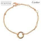 カルティエ Cartier トリニティ ブレスレット 15cm K18 YG WG PG 750 スリーゴールド スリーカラー Trinity【証明書付き】 90282363