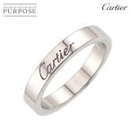 カルティエ Cartier Cドゥ #48 リング 幅3mm Pt プラチナ エングレーブド 指輪 C de Ring 90282551