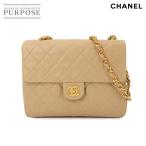 美品 シャネル CHANEL ミニ マトラッセ 20 チェーン ショルダー バッグ レザー ベージュ A01163 ヴィンテージ Matelasse Bag 90282879