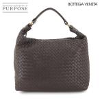ボッテガ ヴェネタ BOTTEGA VENETA イントレチャート ワンショルダー バッグ レザー ブラウン 181347 ゴールド 金具 90282979