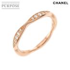 シャネル CHANEL カメリア #46 リング ハーフ ダイヤ K18 PG ピンクゴールド 750 指輪 Camelia Ring 90283018