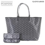 未使用 展示品 ゴヤール GOYARD サンルイ PM トート バッグ PVC レザー ヘリンボーン グレー シルバー 金具 Saint Louis PM 90283175