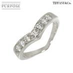 ティファニー TIFFANY&Co. V バンド 8号 リング ダイヤ Pt プラチナ 指輪 Diamond Ring Diamond Ring 90283438