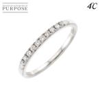 4℃ ヨンドシー 11号 リング ハーフ ダイヤ Pt プラチナ 指輪 Diamond Ring 90283659
