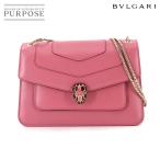 未使用 展示品 ブルガリ BVLGARI セルペンティ フォーエバー チェーン ショルダー バッグ レザー ピンク Serpenti Forever Bag 90283748