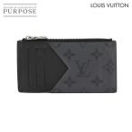 新品同様 ルイ ヴィトン LOUIS VUITTON モノグラム エクリプス リバース コインカード ホルダー コインケース ブラック 90283764