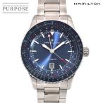 ハミルトン HAMILTON カーキ アビエーション コンバーター GMT H767150 デイト メンズ 腕時計 ブルー 自動巻き Khaki Aviation 90284848