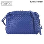ボッテガ ヴェネタ BOTTEGA VENETA イントレチャート ショルダー バッグ レザー ブルー Intrecciato Bag 90285233