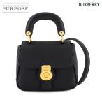 バーバリー BURBERRY スモール DK88 トップハンドル 2way ハンド ショルダー バッグ レザー ブラック DK88 Top Handle Bag 90285409