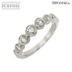 ティファニー TIFFANY&Co. ジャズ グラジュエイテッド 6.5号 リング ハーフ ダイヤ Pt プラチナ 指輪 Jazz Ring 90285546