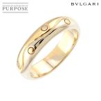 ブルガリ BVLGARI オンダ 15.5号 リング K18 YG WG イエロー ホワイト ゴールド 750 コンビ ウェーブ 指輪 Onda Ring 90285601