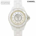シャネル CHANEL J12 29mm H2570 レディース 腕時計 8P ダイヤ ホワイトシェル ホワイト セラミック クォーツ ウォッチ 90285653