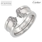 カルティエ Cartier C2 スモール SM #46 リング ダイヤ K18 WG ホワイトゴールド 750 指輪 2C Diamond Ring【証明書付き】 90285778