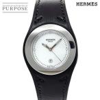 エルメス HERMES アーネ HA3 410 ボーイズ 腕時計 デイト ホワイト クォーツ ウォッチ Arne 90285847