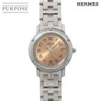 エルメス HERMES クリッパー CL4 210 レディース 腕時計 デイト ピンク クォーツ ウォッチ Clipper 90285850