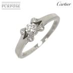 カルティエ Cartier バレリーナ ダイヤ 0.19ct E/VVS2/3EX #48 リング Pt プラチナ 指輪 Ballerine Ring 【証明書・鑑定書付き】 90286059