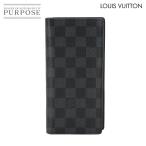 新品同様 ルイ ヴィトン LOUIS VUITTON ダミエ グラフィット ポルトフォイユ ブラザ 長財布 ブラック グレー N62665 90286568
