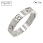 カルティエ Cartier ミニラブ #48 リング K18 WG ホワイトゴールド 750 指輪 Mini Love Ring【証明書付き】 90287025
