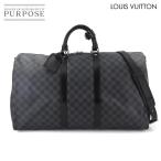 未使用 展示品 ルイ ヴィトン LOUIS VUITTON ダミエ グラフィット キーポル バンドリエール 55 2way ボストン ショルダー バッグ 90287322