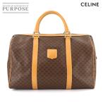 Celine CELINE Macadam Boston ручная сумочка PVC кожа Brown Gold металлические принадлежности Vintage Macadam Boston Bag 90287675