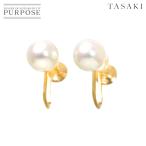 タサキ TASAKI アコヤ真珠 7.0mm イヤリング K14 YG イエローゴールド 585 パール 田崎真珠 Akoya Pearl Earrings 90287957
