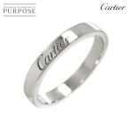 カルティエ Cartier Cドゥ #49 リング 幅3mm Pt プラチナ エングレーブド 指輪 C de Ring 90288210