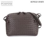 ボッテガ ヴェネタ BOTTEGA VENETA イントレチャート ノディーニ ショルダー バッグ レザー ブラウン 245354 90288239