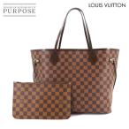 美品 ルイ ヴィトン LOUIS VUITTON ダミエ ネヴァーフル MM トート バッグ エベヌ スリーズ N41358 ブラウン ゴールド 金具 90288771