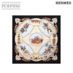 未使用 展示品 エルメス HERMES カレ 90 大判 スカーフ Cavaliers Peuls プール族の騎手 シルク 100% ブラック マルチカラー 90289110